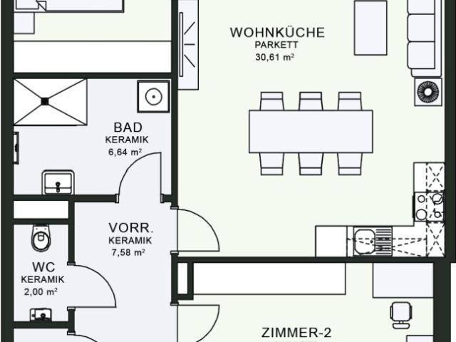 Apartment mieten in Jakomini, Gersdorf-Feistritz