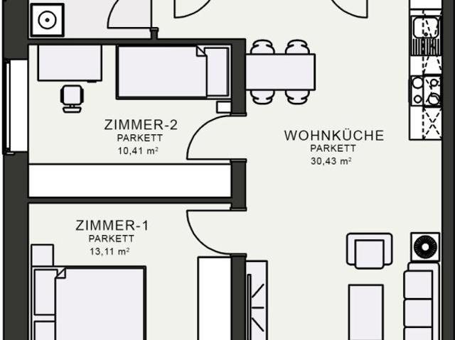 Apartment mieten in Jakomini, Gersdorf-Feistritz
