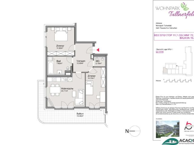 Apartment mieten in Judenau-Baumgarten, Niederösterreich