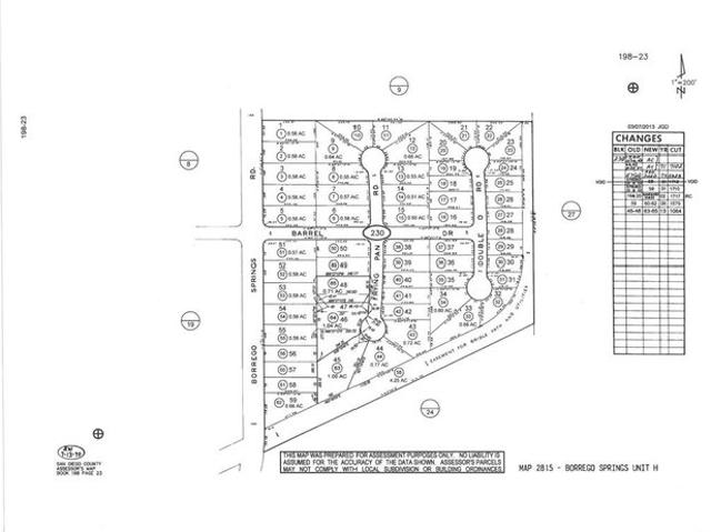 Land for sale in Borrego Springs, San Diego County
