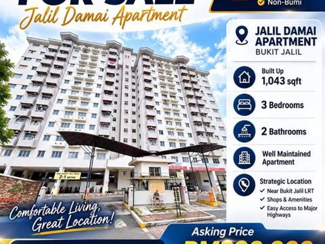 Apartment for sale in Bukit Jalil, Kuala Lumpur