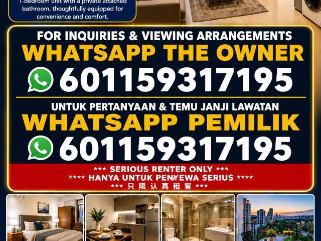 Apartment for rent in Johor Bahru