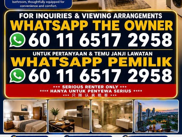 Apartment for rent in Johore Bahru, Johor