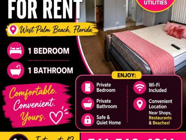 Room for rent in Greenacres, Florida