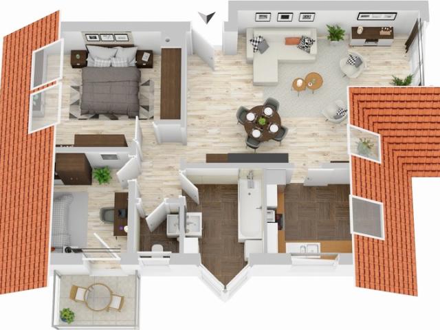 Dachgeschosswohnung kaufen in Zimmerhof, Bad Rappenau
