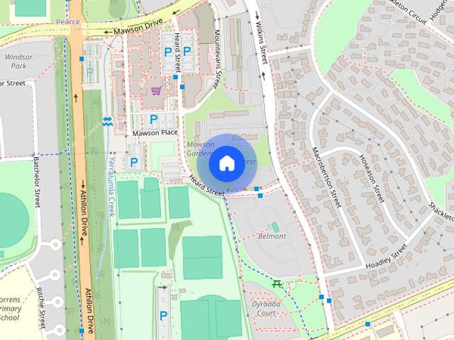 Apartment for rent in Mawson, District of Woden Valley