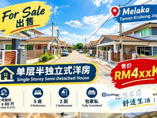 House for sale in Krubong