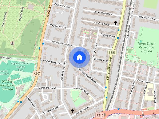 Apartment for rent in North Sheen, Greater London