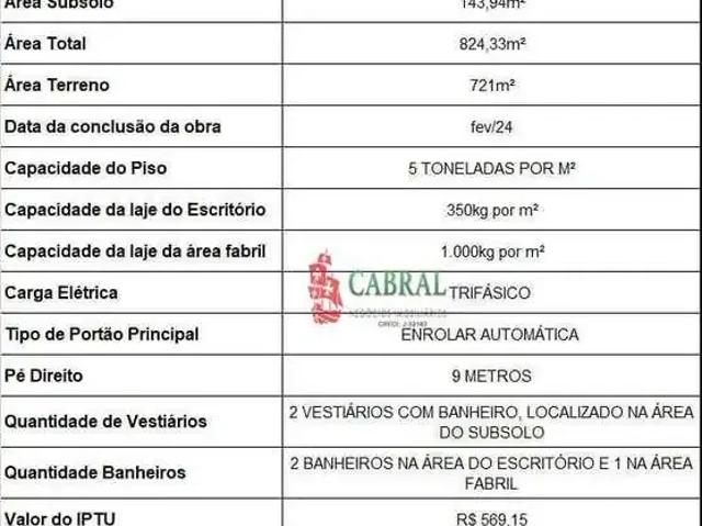 Galpão aluguel em Região Imediata de São Paulo, Região Metropolitana de São Paulo