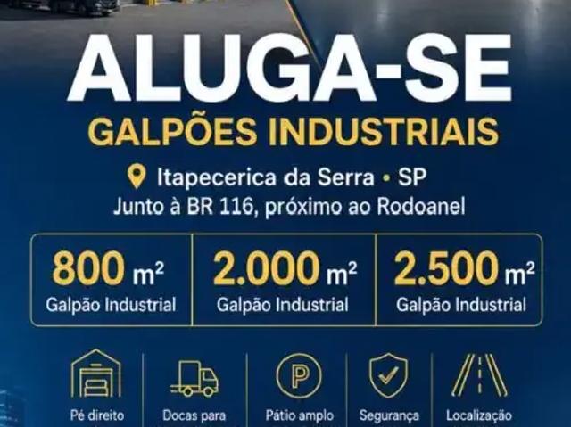 Galpão aluguel em Região Imediata de São Paulo, Região Metropolitana de São Paulo