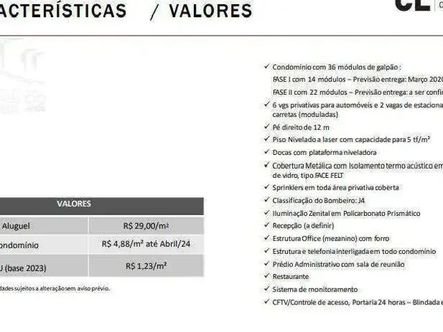 Galpão aluguel em Região Imediata de São Paulo, Região Metropolitana de São Paulo