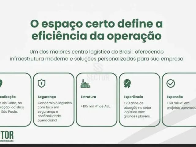 Galpão aluguel em Região Imediata de Rio Claro, Região Metropolitana de Piracicaba
