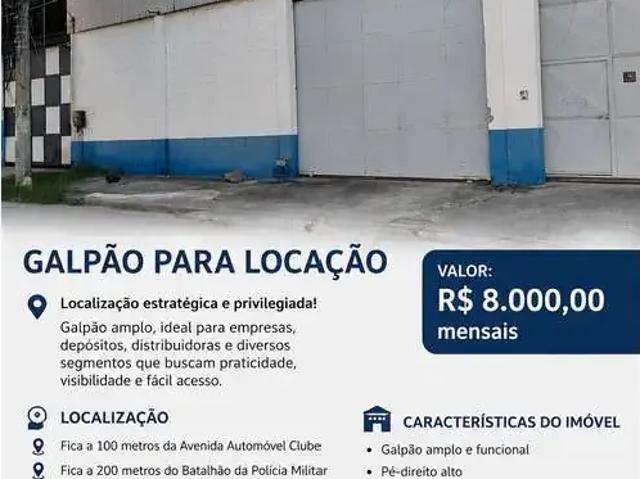 Galpão aluguel em Região Geográfica Imediata do Rio de Janeiro, Região Metropolitana do Rio de Janeiro