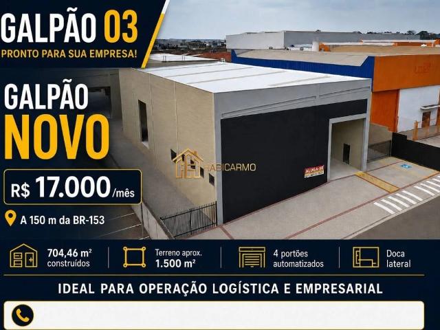 Galpão aluguel em Talhado, São José do Rio Preto