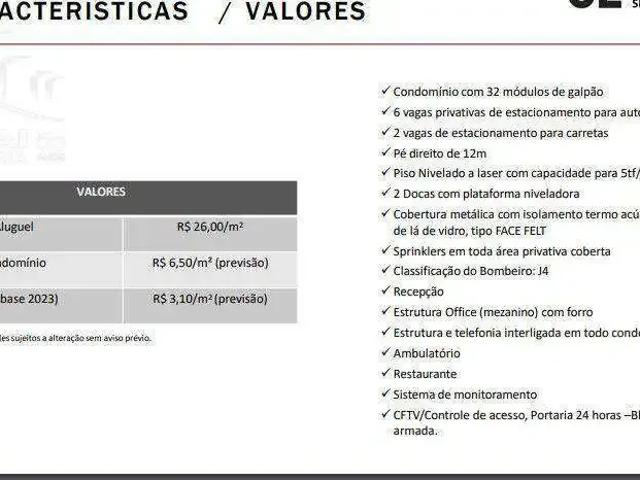 Galpão aluguel em Região Imediata de São Paulo, Região Metropolitana de São Paulo