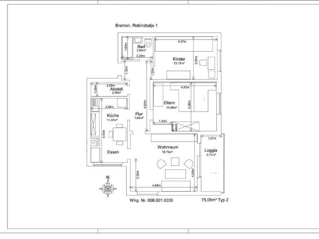 Apartment mieten in Huchting, Bremen