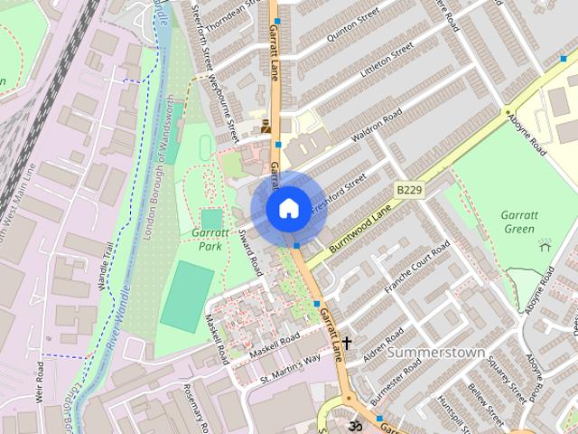 Apartment for rent in Summerstown, Greater London