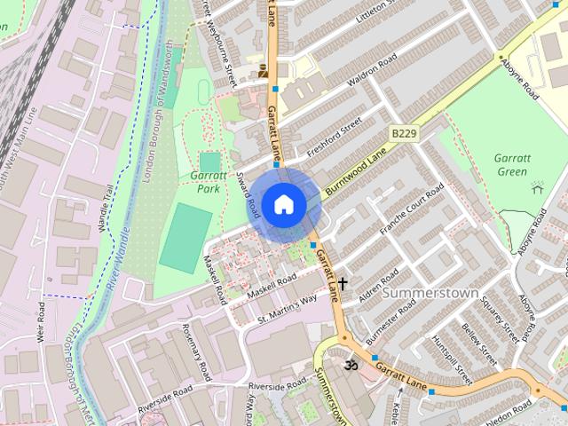 Apartment for rent in Summerstown, Greater London