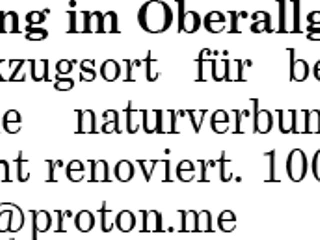 Wohnung mieten in Sonthofen, Bayern