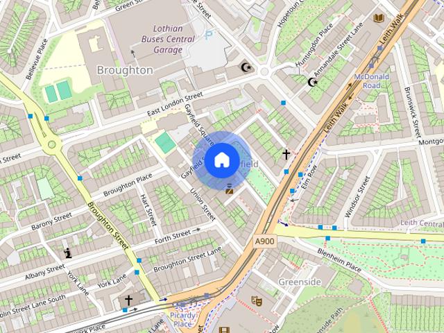 Apartment for rent in Gayfield, Broughton