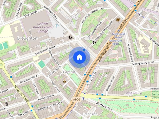 Apartment for rent in Gayfield, Broughton