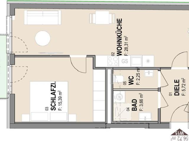 Apartment mieten in Gries, Gersdorf-Feistritz