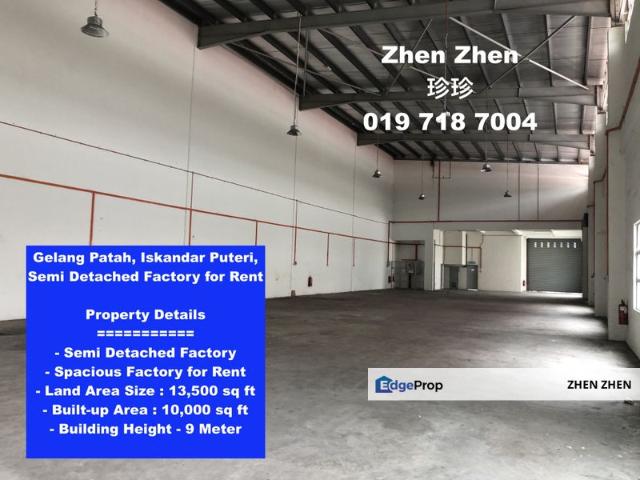 Warehouse for rent in Bukit Ledang, Johor