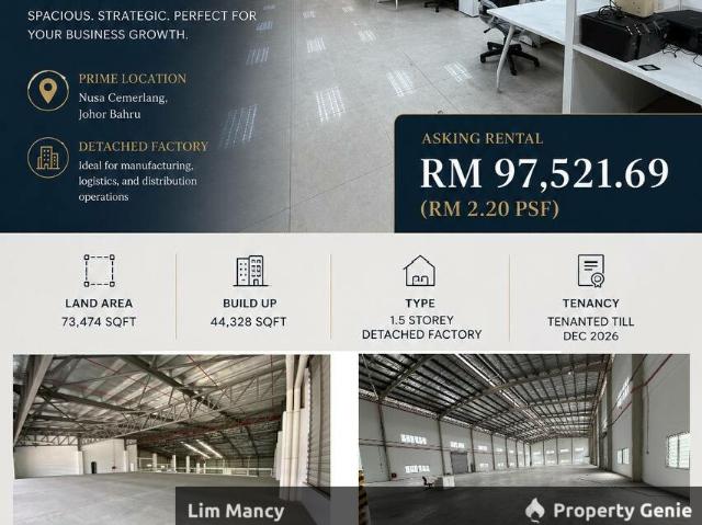 Warehouse for rent in Bukit Ledang, Johor