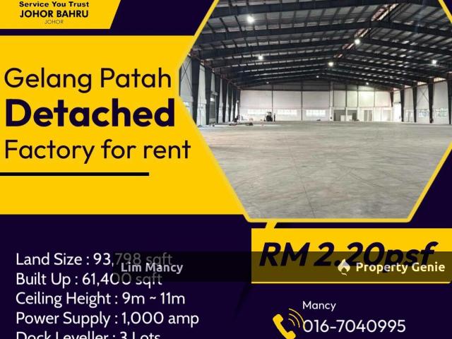 Warehouse for rent in Bukit Ledang, Johor