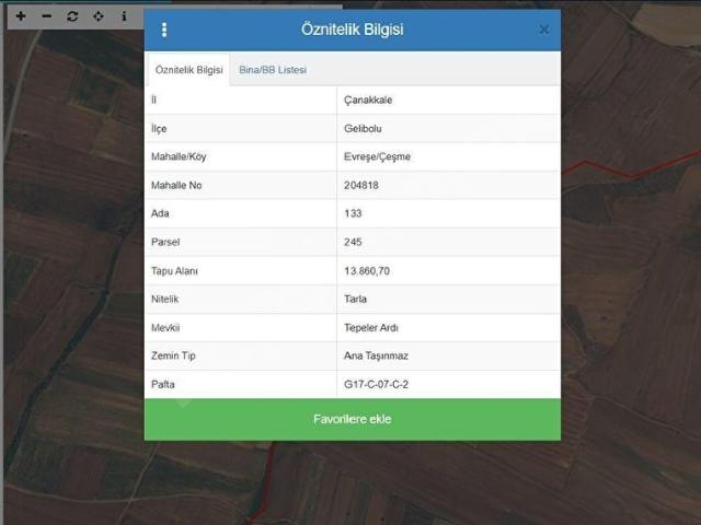 Şadıllı, Gelibolu içerisinde satılık Arsa