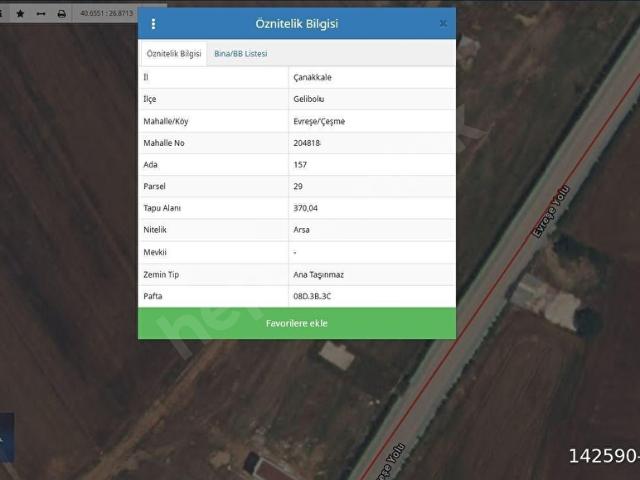Gelibolu, Çanakkale içerisinde satılık Arsa
