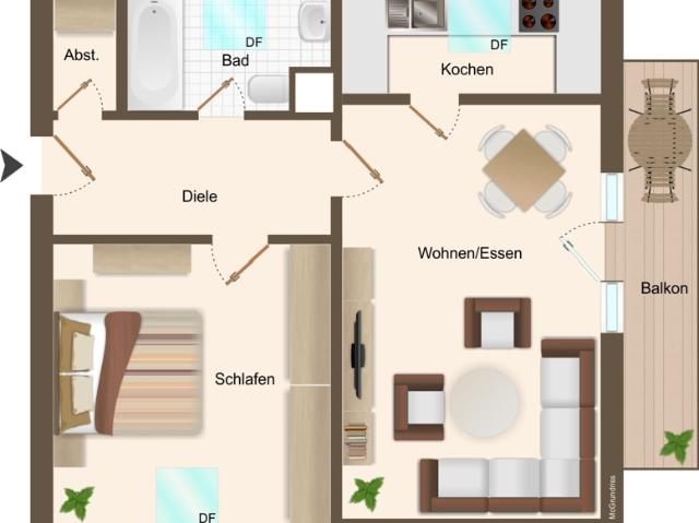 Dachgeschosswohnung kaufen in Schwabmünchen, Bayern