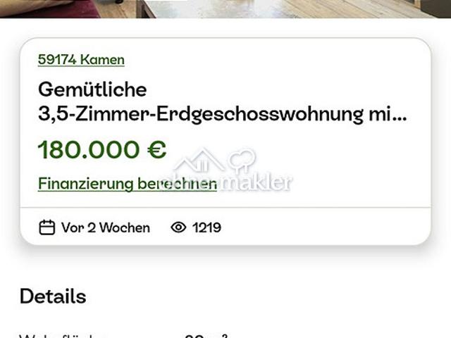 Apartment kaufen in Kamen, Nordrhein-Westfalen