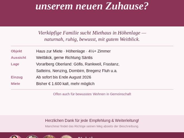 Haus mieten in Göfis, Vorarlberg