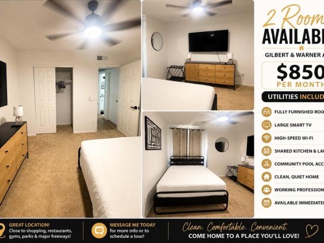 Room for rent in Gilbert, Arizona