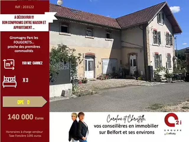 Appartement vente à Belfort, Giromagny