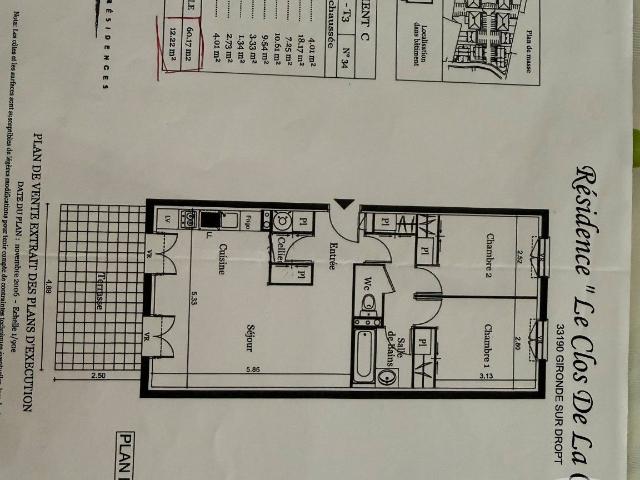 Appartement vente à Gironde-sur-Dropt, Gironde