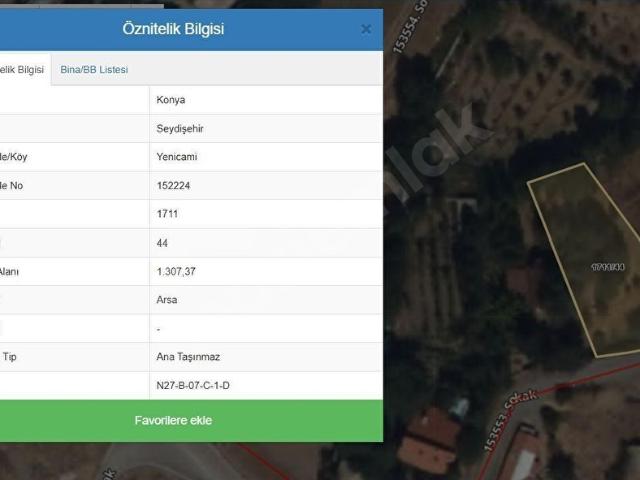 Seydişehir içerisinde satılık Arsa