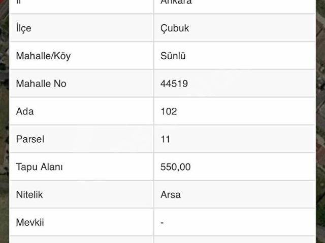 Çubuk, Ankara içerisinde satılık Arsa