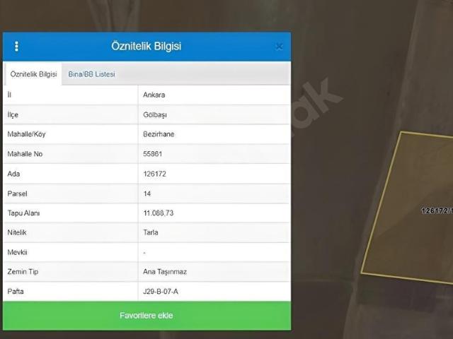 Gölbaşi, Ankara içerisinde satılık Arsa