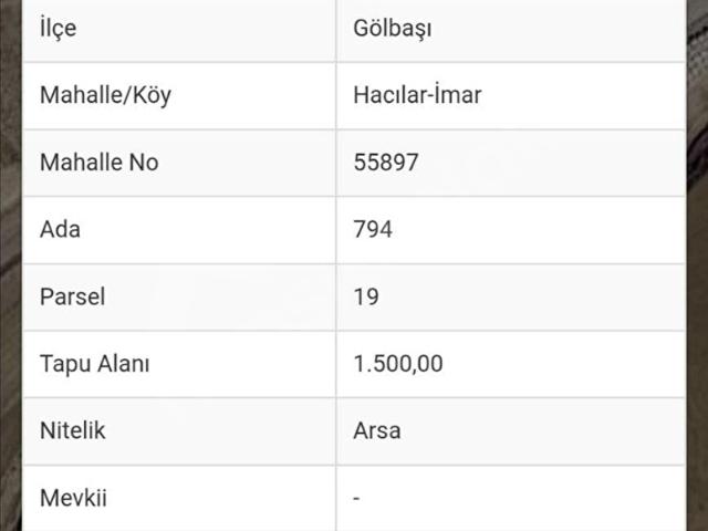 Gölbaşi, Ankara içerisinde satılık Arsa