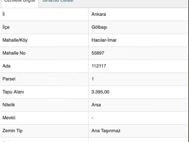 Gölbaşi, Ankara içerisinde satılık Arsa