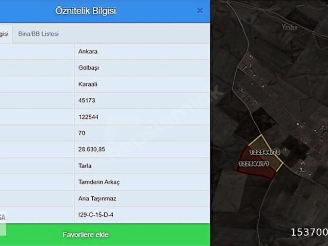 Gölbaşi, Ankara içerisinde satılık Arsa