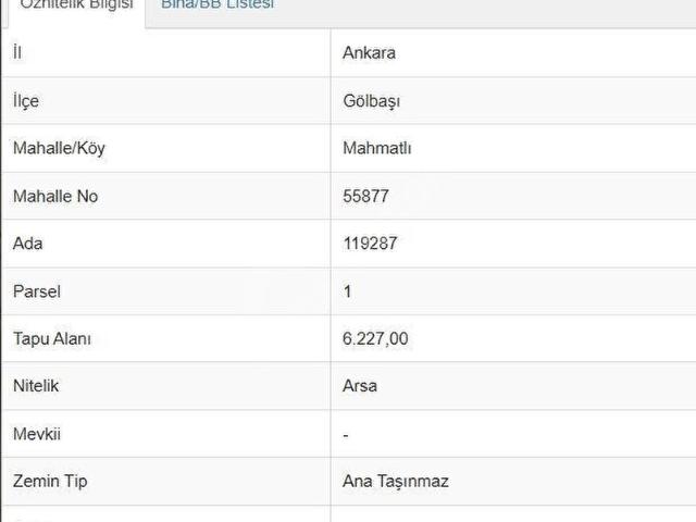 Gölbaşi, Ankara içerisinde satılık Arsa