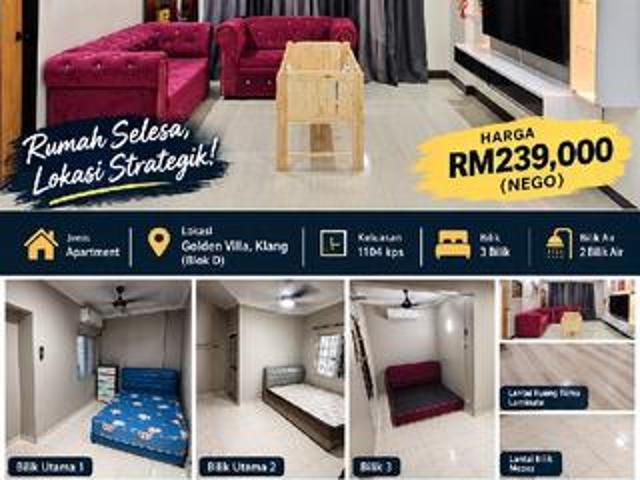 Apartment for sale in Bandaraya Klang, Klang