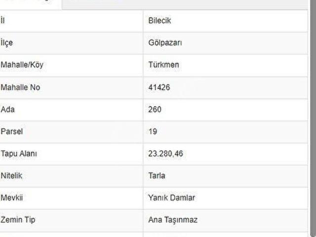 Gölpazari, Bilecik içerisinde satılık Arsa
