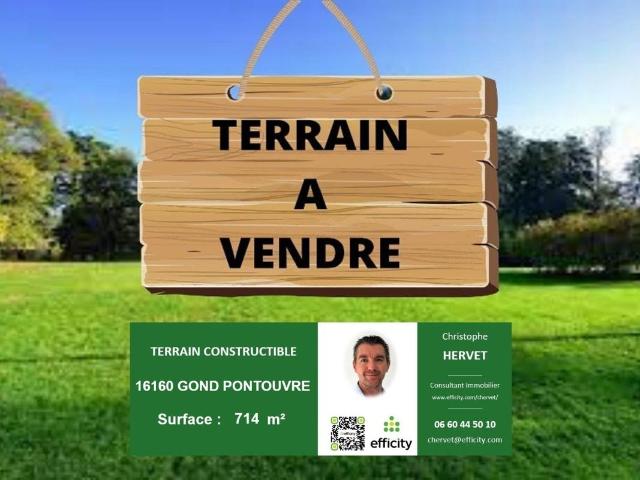 Terrain vente à Angoulême, Gond-pontouvre