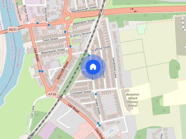 House for rent in Gainsborough CP, West Lindsey