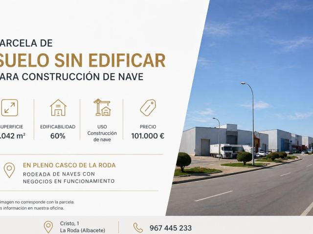 Terreno en venta en La Roda, Castilla-La Mancha