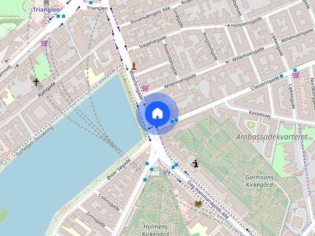 Zimmer til leje i Østervold, København